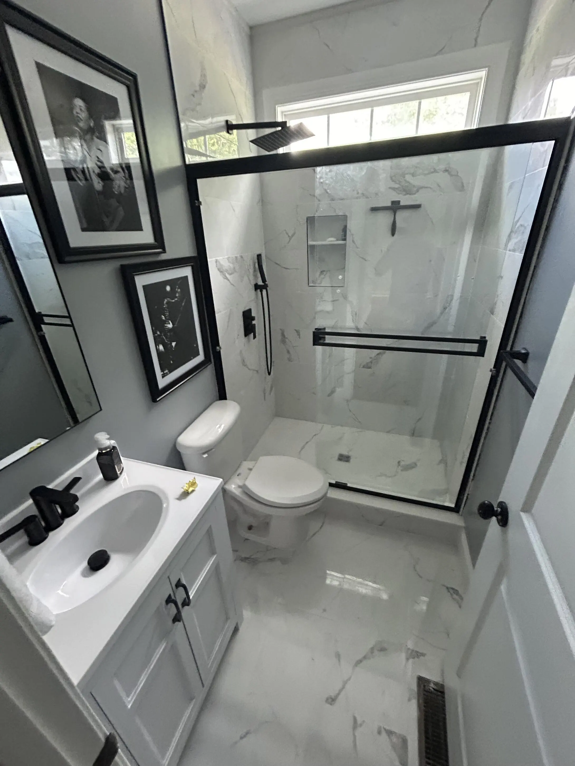 Work photo for Master Bathroom Remodeling: Demolition, Fixtures, Tiling, Painting $8000