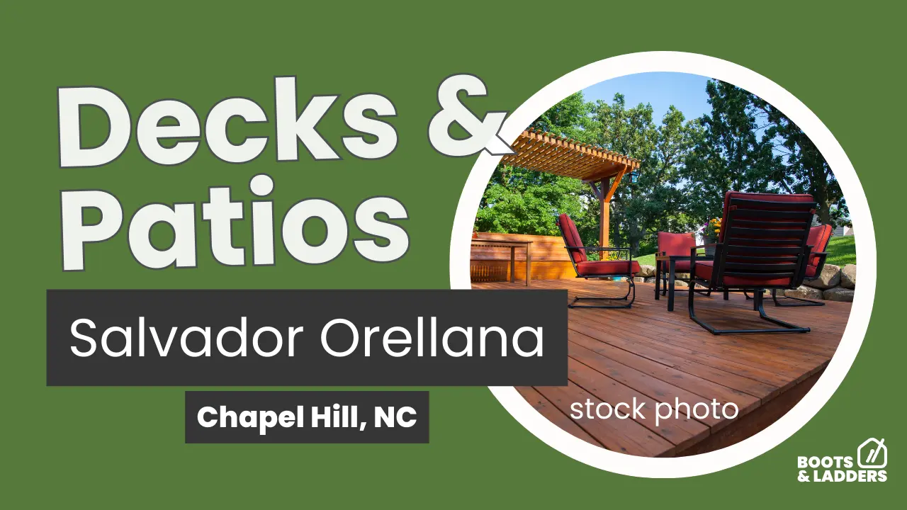 Work photo for Deck and patio construction labor services
