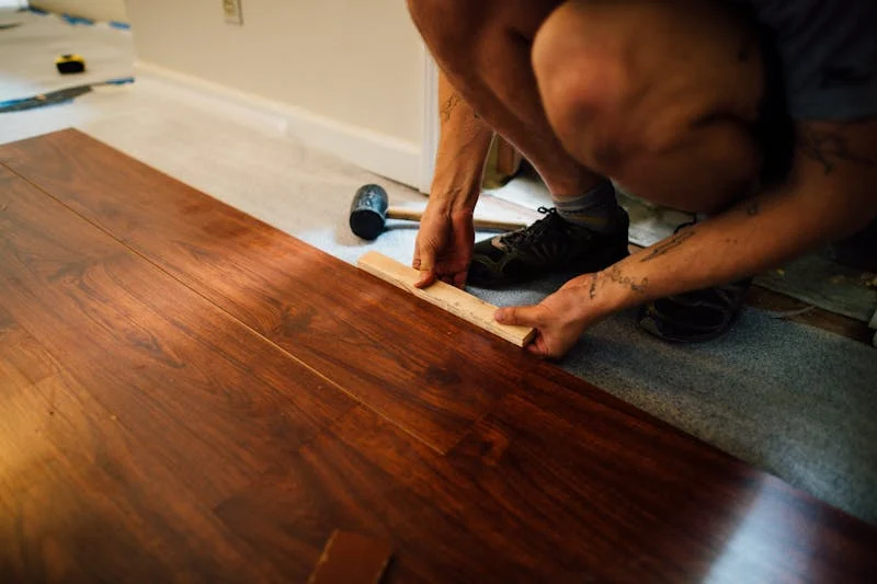 Work photo for LVP flooring installation labor price is $2.25 per