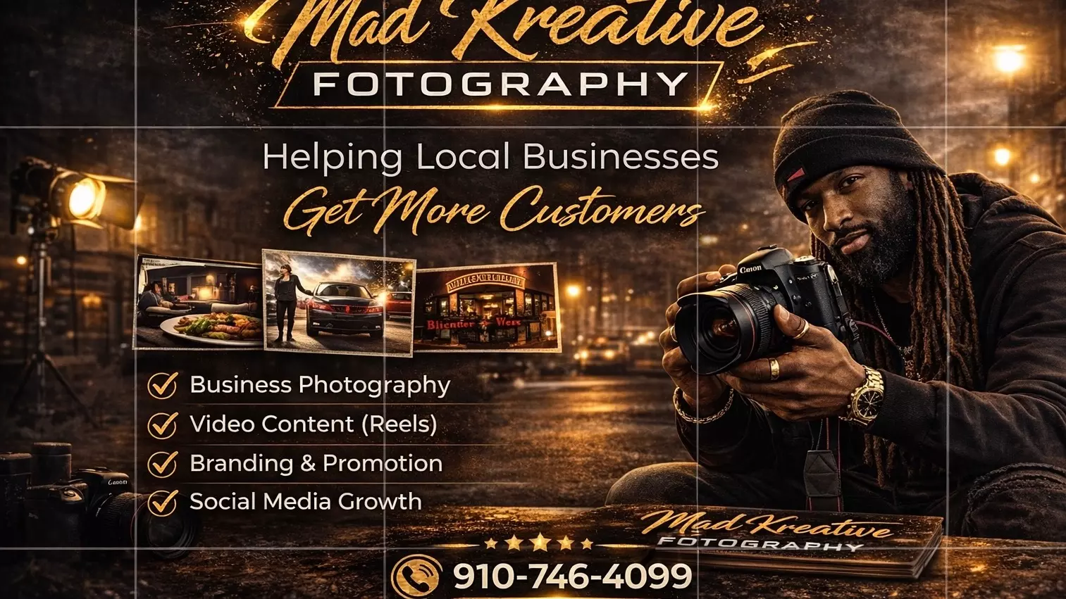 Work photo for Get More Customers with Photo & Video Content (Local Businesses)