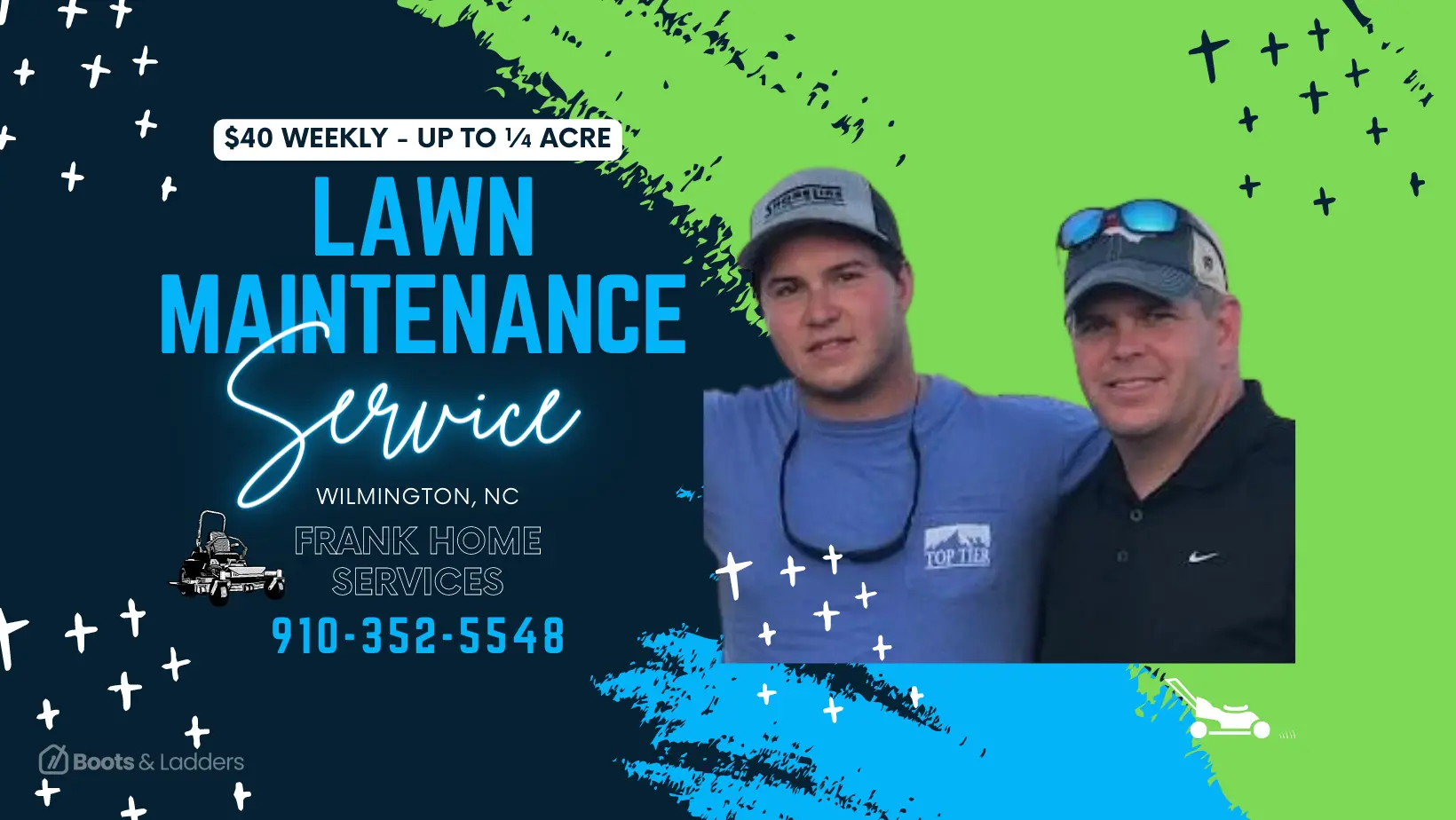 Work photo for Lawn Maintenance Services: Frank's Lawn Care - $40 Weekly for up to 1/4 Acre!